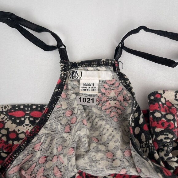 Volcom‎ Printed Crop Bralette Scoop Neck Adjustable Straps Mid-Racerback M - Picture 6 of 8